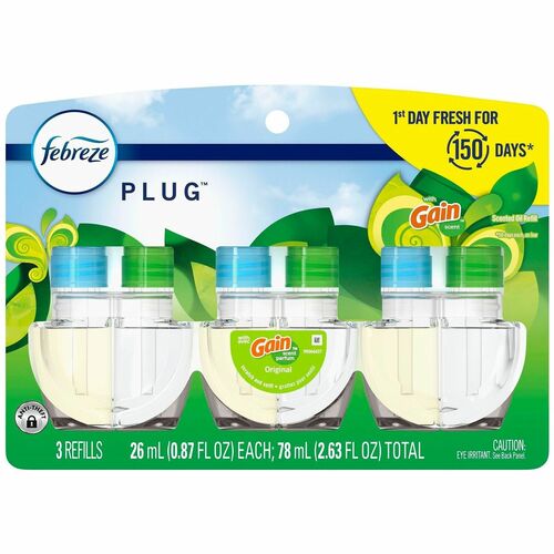 Febreze Plug Traffic Gain Orig 2.63 Ounce 6/PK