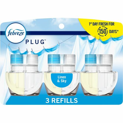 Freshener, Fabric Plug, Linen & Sky 6/PK