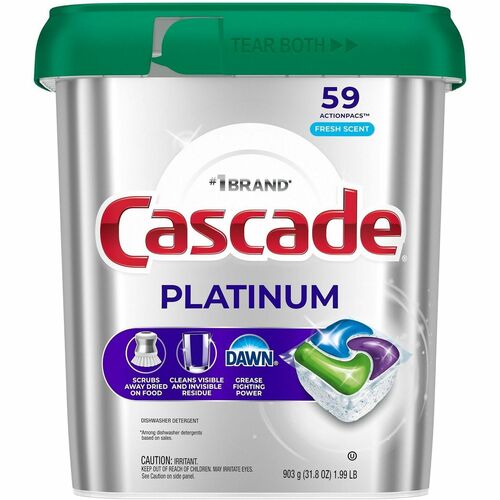 Detergent, Dw, Cscd Plt, 59pac