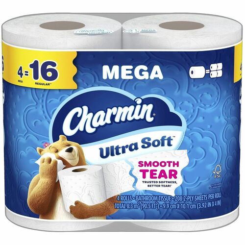 Charmin, Ultra Soft, 2-Ply, 4 Mega 8/CT