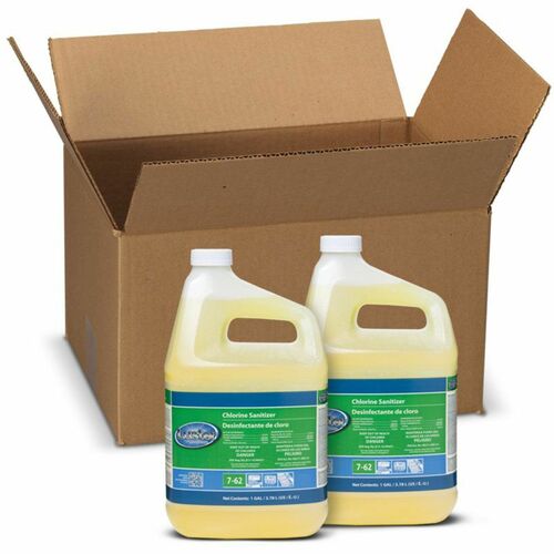 Sanitizer, Chlorine, Liquid, Clear, Luster, 1 Gallon 2/CT