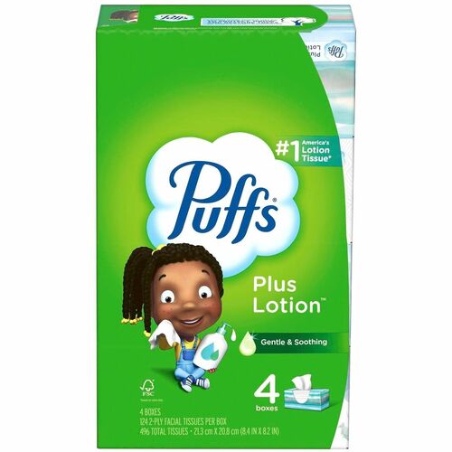 Puffs Plus 6 4X124 Count Family LCP KDF US 24/CT