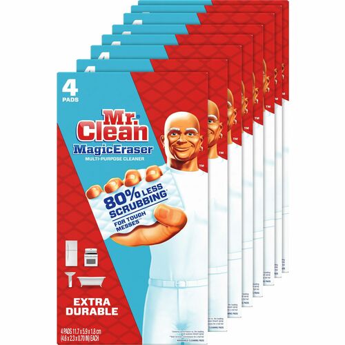 4 Pads, Cleaning, Xtrpower, White 8/CT