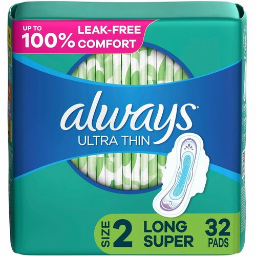 Fempads, Always Ultimate, Size 2 Long, 32 Count 3/CT