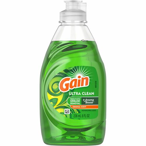 Detergent, Dish, Gain, 8oz 12/CT