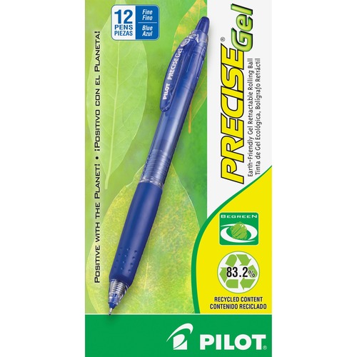 Pen, Precise, Blue Green, Retractable, 0.7, Blue 12/DZ