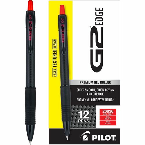 Pen, Gel, G2 Edge, Red, Fine 12/DZ