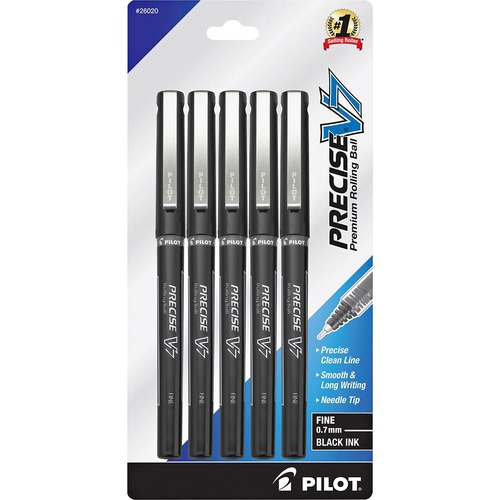 Pen, Roller, V7, Black 5/PK