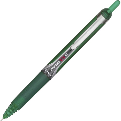 Pen, Precise, V5, Retractable, 0.5 Millimeter, Green
