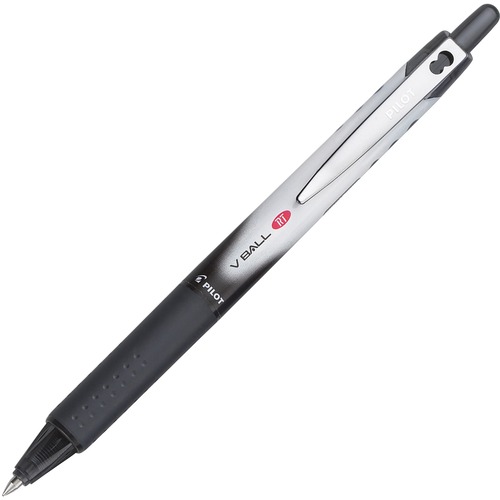 Pen, Roll, Retractable, Volleyball, Extra Fine, Black 12/BX
