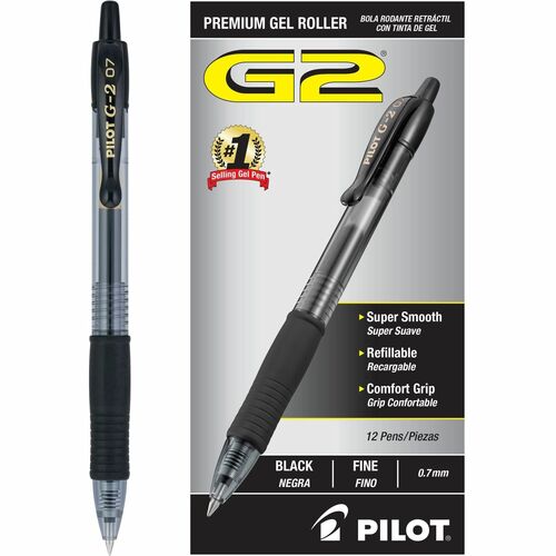 Pen, Gel, G2, Fine, Black 12/DZ