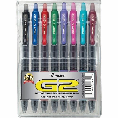Pen, Gel, G2, Fine Pouch 8/PK