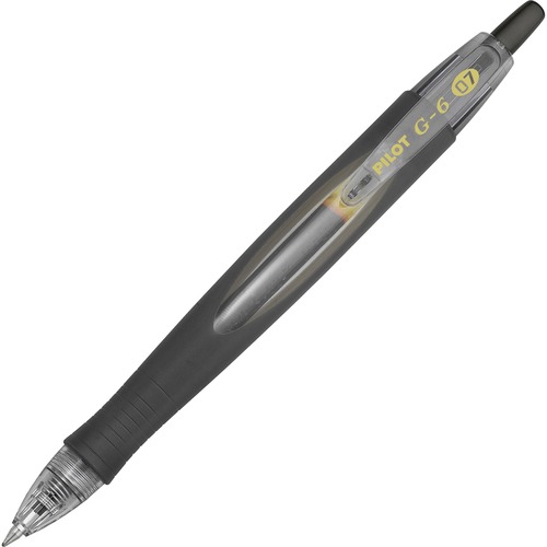 Pen, Gel, G6 Retractable, Fine, Black 12/DZ