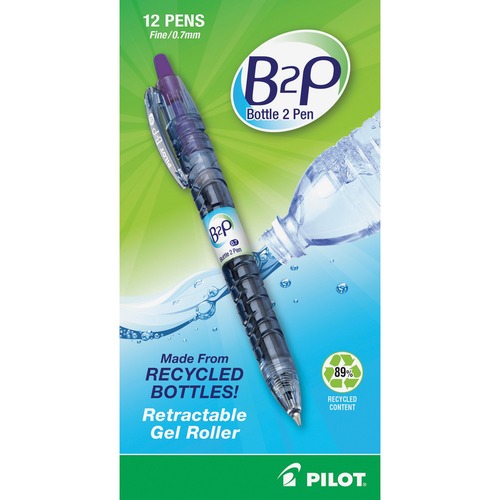 Pen, Gel, B2P, PE 12/DZ