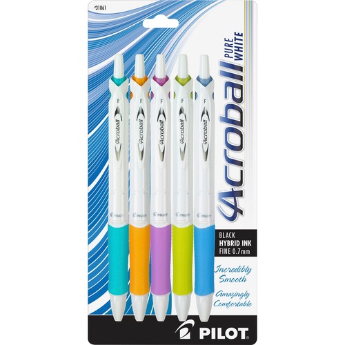 Pen, Acroball, 0.7 Millimeter, Black 5/PK