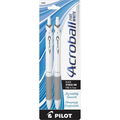 Pen, Acroball, Fine, Black 2/PK