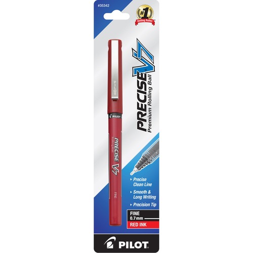 Pen, Roll Ball, Precise, V7, Red