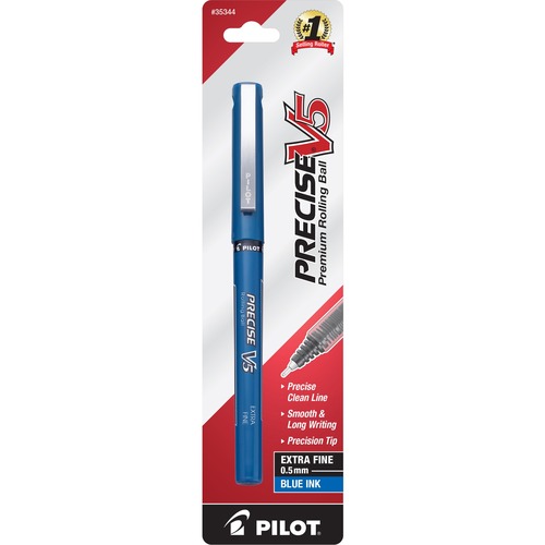 Pen, Roll Ball, Precise, V5, Blue Black