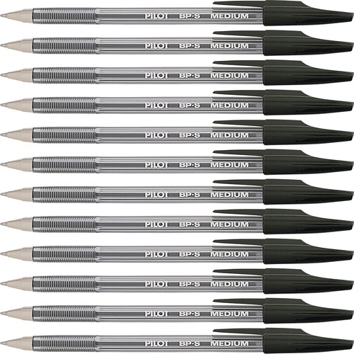 Pen, Ballpoint, Stick, Medium, Black 12/DZ