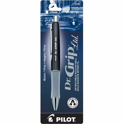 Pen, Gel, Drip Grip, Fine, Clear