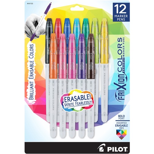 Marker, Erasable, Fine Tip, Assorted 12/PK