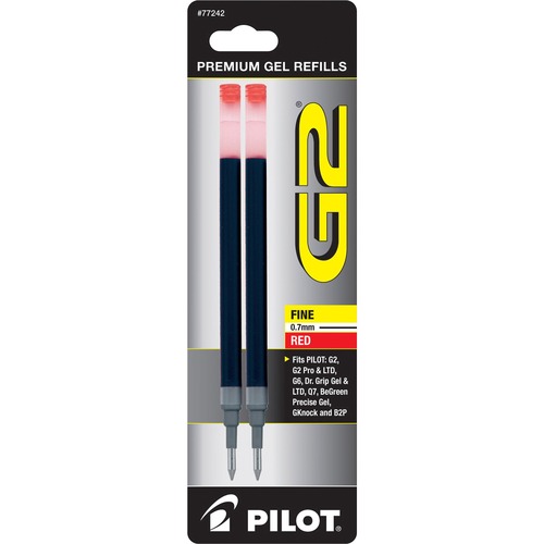 Refill, Gel, G2, Fine, Red 2/PK