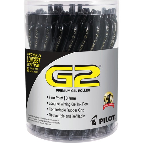 Pen, Gel, Pilot, G2, Fine Point, Black 36/PK