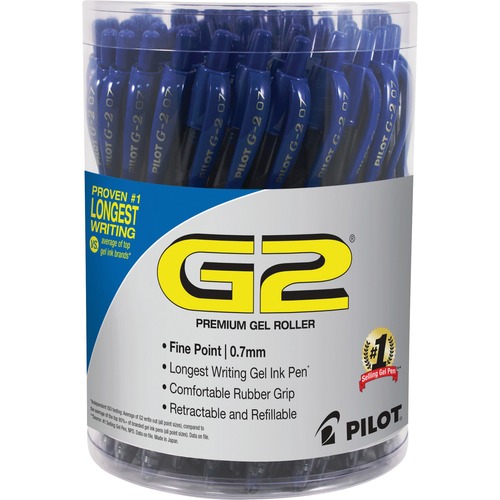 Pen, Gel, Pilot, G2, Fine Point, Blue, 36 Pc 36/PK