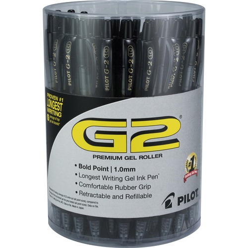 Pens, Gel, G2, 1.0 Millimeter, Black, Tub 36/PK