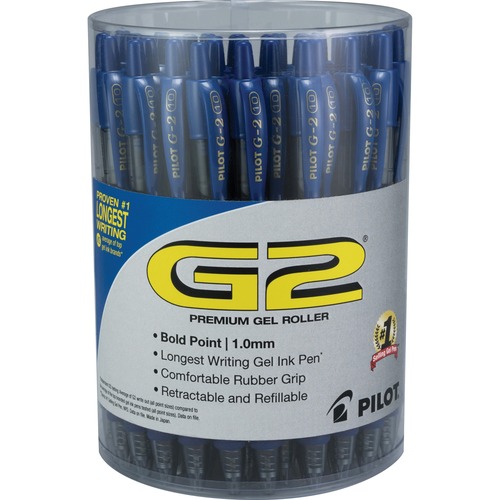 Pens, Gel, G2, 1.0 Millimeter, Blue, Tub 36/PK