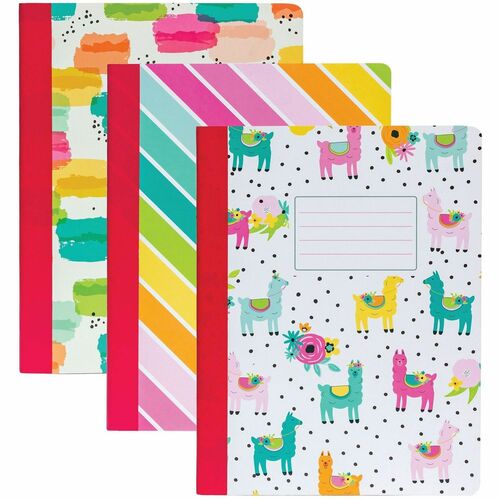 Comp Book, Asst 3/PK