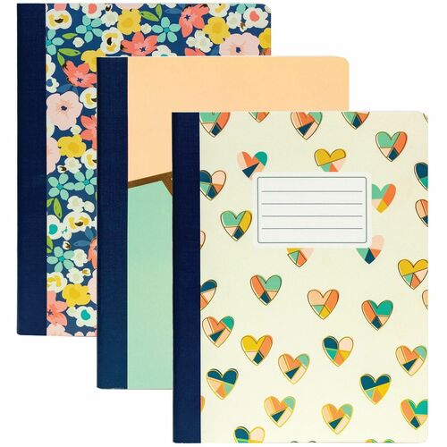 Comp Book, Asst 3/PK