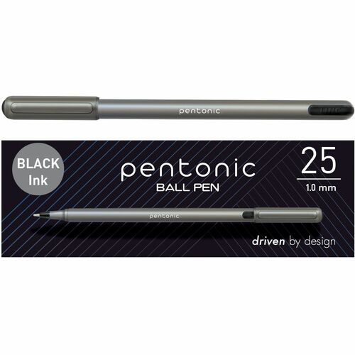 Pen, Ballpoint, 1.0 Millimeter, Black 25/BX