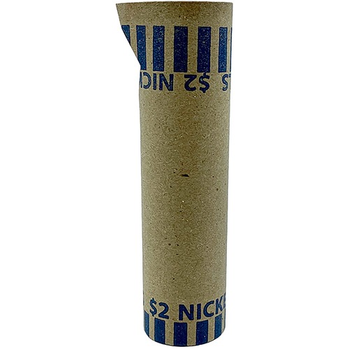 Tubular Coin Cart, Nickels, Blue 1000/BX