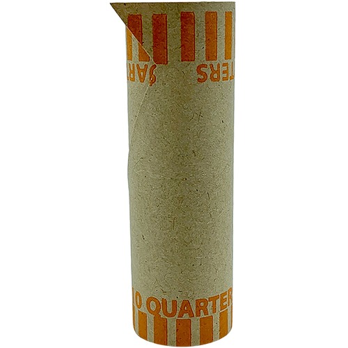 Tublular Coin Cart, Quarters, Orange 1000/BX
