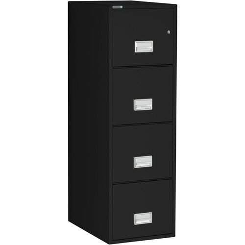 4 Drawer 25D Letter File - Black