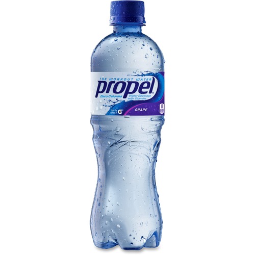 Flavored Water, Propel, Lemon, 16.9oz, Grape 24/CT