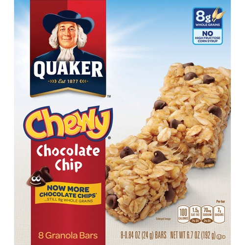 Bars, Granola, Chewy, Quaker 8/BX