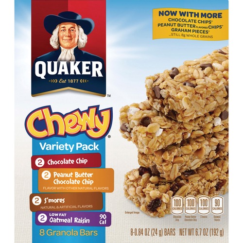 Bars, Granola, Chewy, Quaker 8/BX