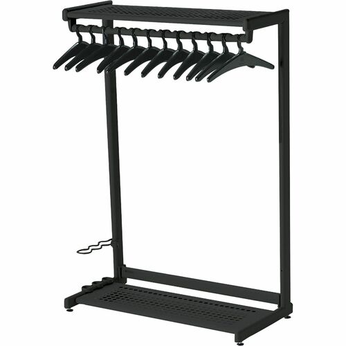 Rack, Garment, 48" - 2 Shelves, Black