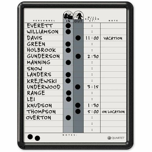 Board, In/Out, Magnetic, 11 X 14