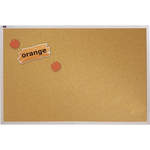 Cork Bulletin Board, Aluminum Frame, 4'x8'