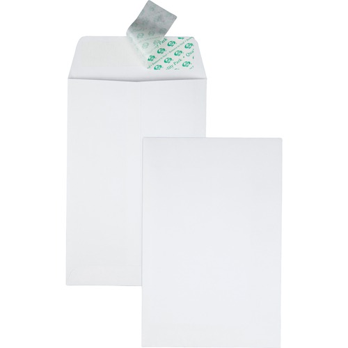 Envelope, R-Strip, Plain, 6x9, White 100/BX