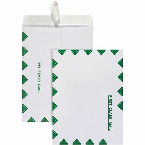 Envelope, Removable Strip, 1 Closure, 9x12, White 100/BX
