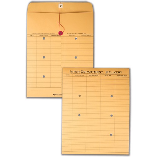 Inter-Department Envelope, Standard, 10" x 13", Kraft 100/BX