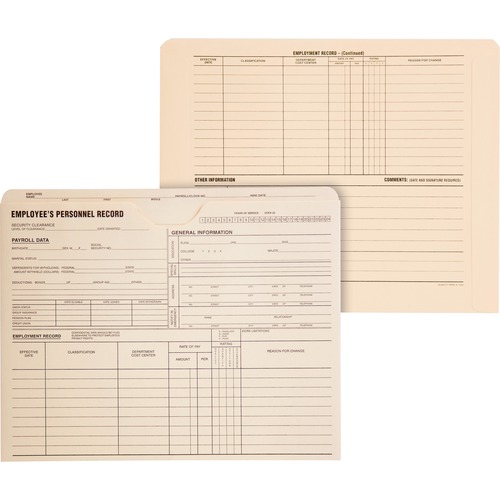 Folder, Record, Personnel, Flat 100/BX