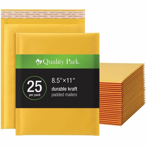 Mailers, Bubbles, 8-1/2" x 11", Brown Kraft 25/BX