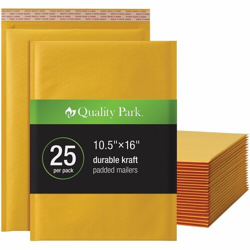 Mailers, Bubbles, 10-1/2" x 15", Brown Kraft 25/BX