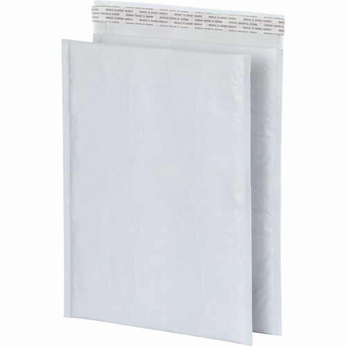 Mailers, Bubble, Peel/Seal, Poly, 10-1/2" x 15", White 25/BX