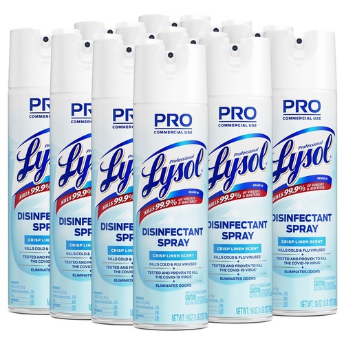 Disinfectant, Spray, Lysol, Clean 12/CT